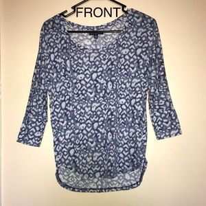 American EagleBlue Cheetah print Long Sleeve